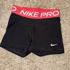 Pink & Black Nike Pro Women’s Shorts